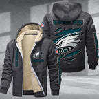 Philadelphia Eagles Premium Sherpa-Lined Winter Hoodie – Personalized Edition