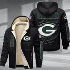 Green Bay Packers Premium Sherpa-Lined Winter Hoodie – Personalized Edition