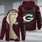 Green Bay Packers Premium Sherpa-Lined Winter Hoodie – Personalized Edition