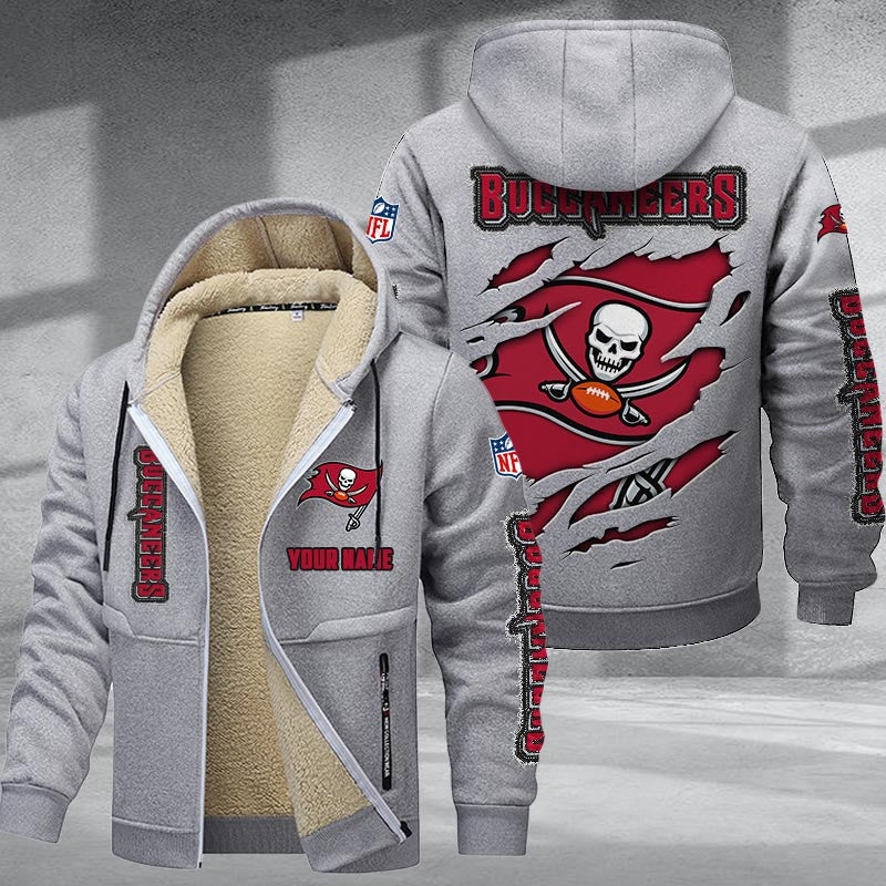 Tampa Bay Buccaneers Premium Sherpa-Lined Winter Hoodie – Personalized Edition