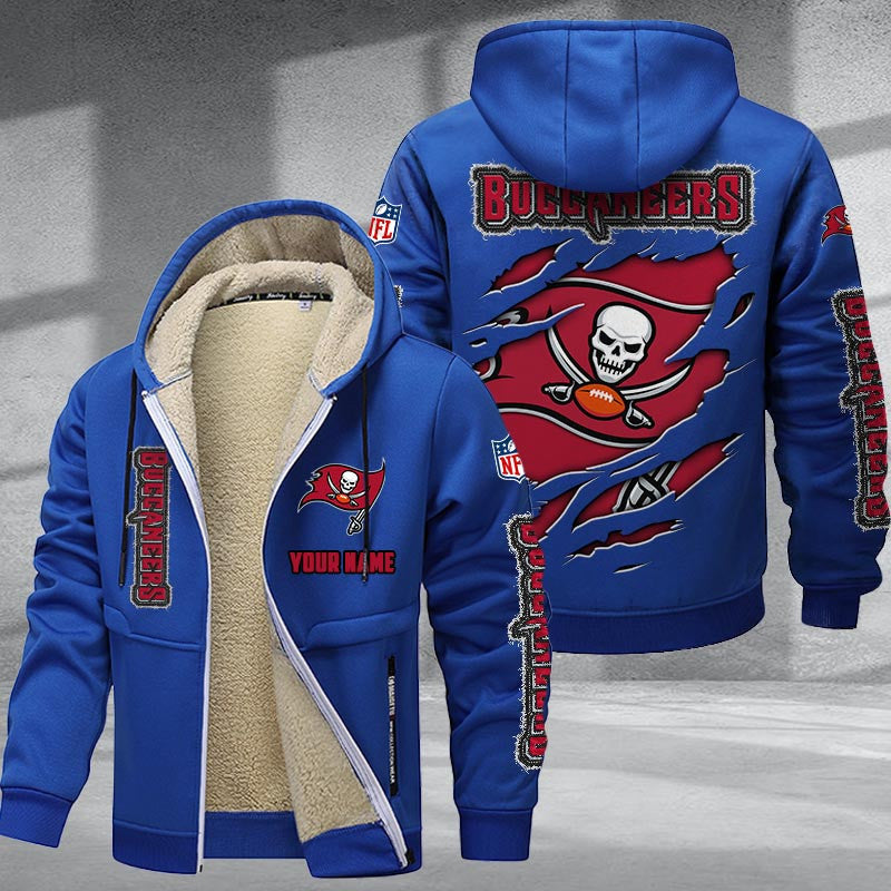 Tampa Bay Buccaneers Premium Sherpa-Lined Winter Hoodie – Personalized Edition