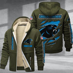 Carolina Panthers Premium Sherpa-Lined Winter Hoodie – Personalized Edition