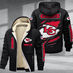 Kansas City Chiefs Premium Sherpa-Lined Winter Hoodie – Personalized Edition