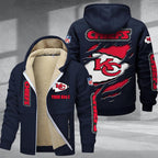 Kansas City Chiefs Premium Sherpa-Lined Winter Hoodie – Personalized Edition