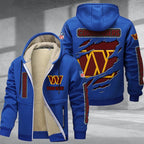Washington Commanders Premium Sherpa-Lined Winter Hoodie – Personalized Edition