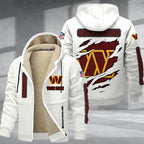 Washington Commanders Premium Sherpa-Lined Winter Hoodie – Personalized Edition