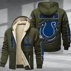 Indianapolis Colts Premium Sherpa-Lined Winter Hoodie – Personalized Edition