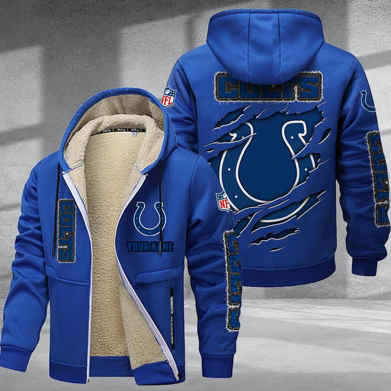 Indianapolis Colts Premium Sherpa-Lined Winter Hoodie – Personalized Edition Main image