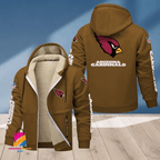 Arizona Cardinals Multicolor Thick Zip-Up Hoodie