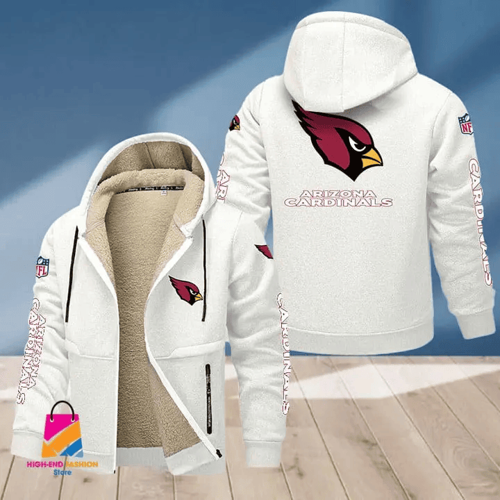 Arizona Cardinals Multicolor Thick Zip-Up Hoodie