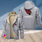 Arizona Cardinals Multicolor Thick Zip-Up Hoodie