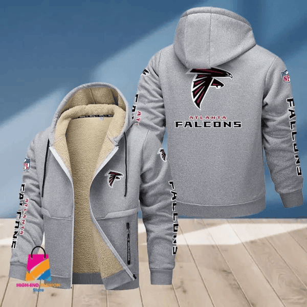 Atlanta Falcons Multicolor Thick Zip-Up Hoodie