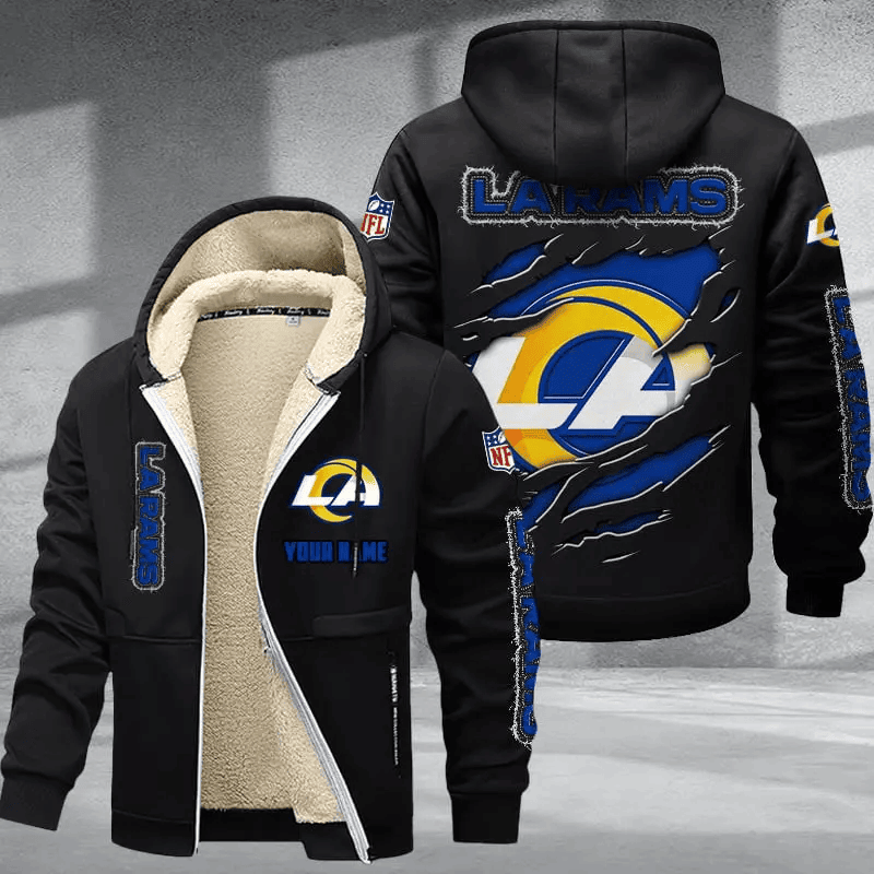 Los Angeles Rams Premium Thick Zip-Up Hoodie