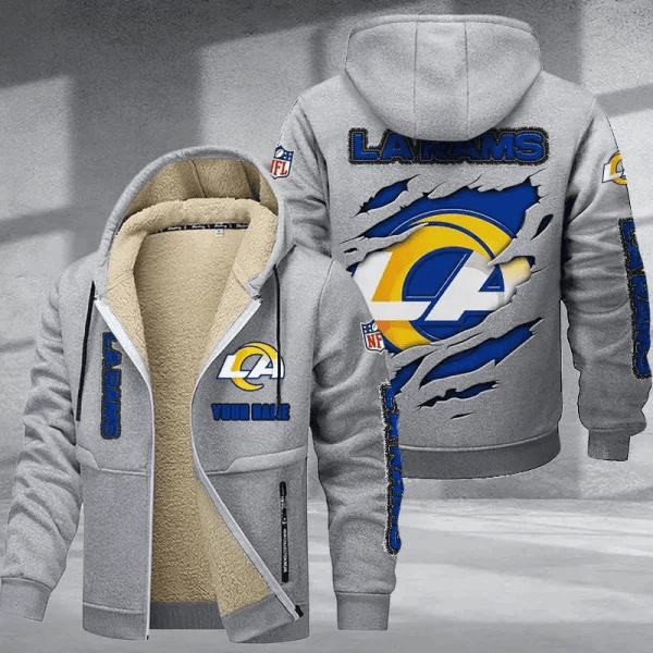 Los Angeles Rams Premium Thick Zip-Up Hoodie