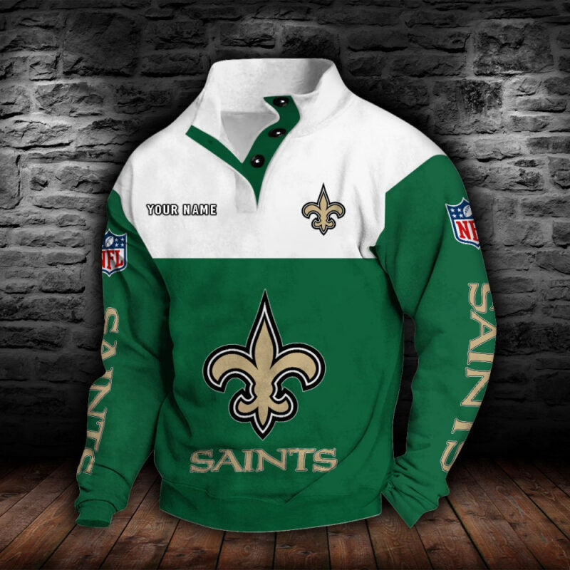 New Orleans Saints Collar Hoodie