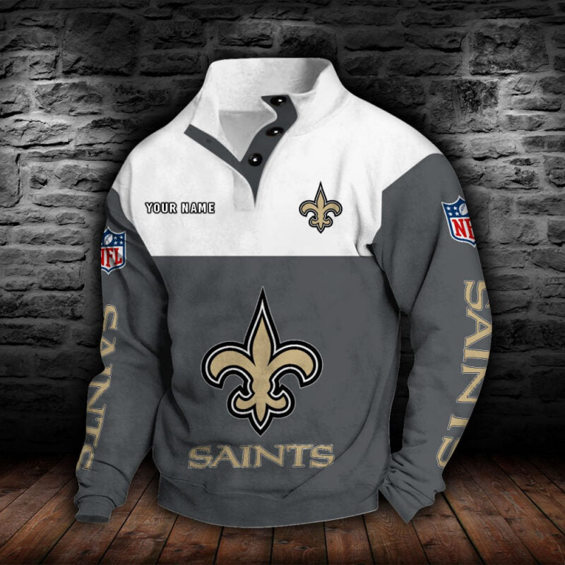 New Orleans Saints Collar Hoodie