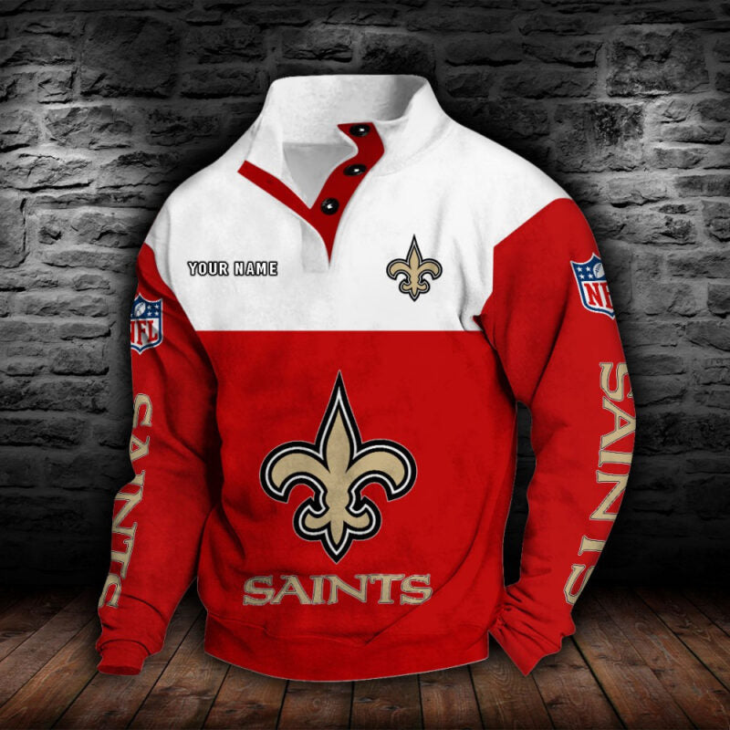 New Orleans Saints Collar Hoodie