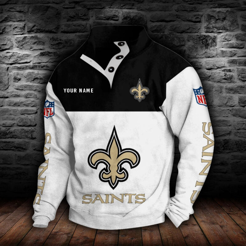 New Orleans Saints Collar Hoodie