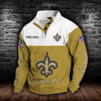 New Orleans Saints Collar Hoodie