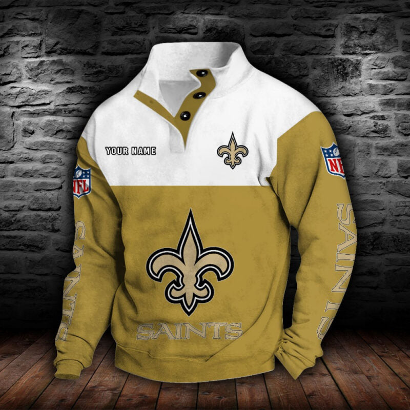 New Orleans Saints Collar Hoodie