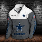 Dallas Cowboys Double Breasted Stand Collar Hoodie