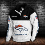 Denver Broncos Double Breasted Stand Collar Hoodie