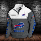 Buffalo Bills Double Breasted Stand Collar Hoodie