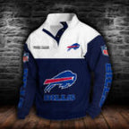 Buffalo Bills Double Breasted Stand Collar Hoodie