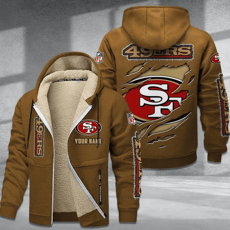 San Francisco 49ers Premium Thick Zip-Up Hoodie