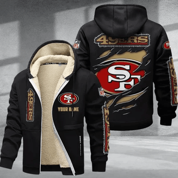 San Francisco 49ers Premium Thick Zip-Up Hoodie