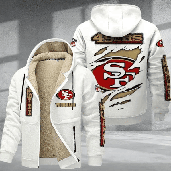 San Francisco 49ers Premium Thick Zip-Up Hoodie