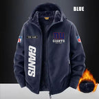 New York Giants Fleece Fashion Hooded Jacket Outdoor