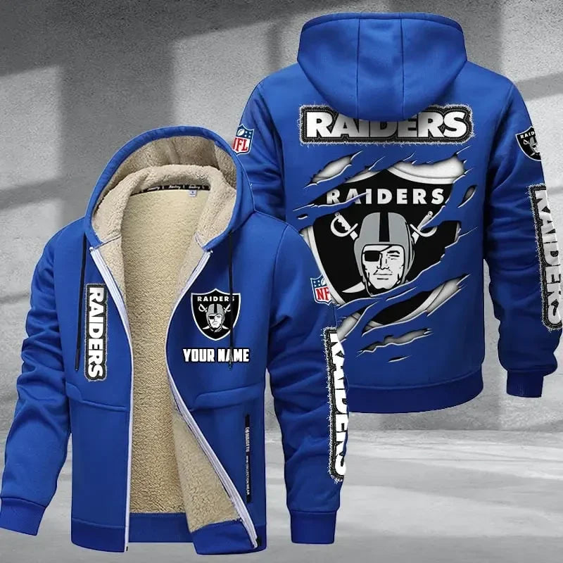 Las Vegas Raiders Premium Thick Zip-Up Hoodie