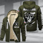 Las Vegas Raiders Premium Thick Zip-Up Hoodie