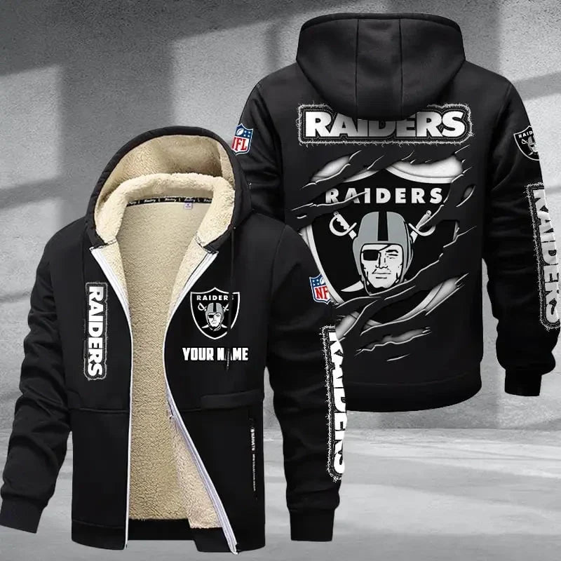 Las Vegas Raiders Premium Thick Zip-Up Hoodie Main image