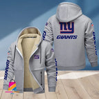 New York Giants Multicolor Thickened Zipper Hoodies