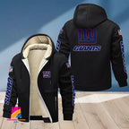 New York Giants Multicolor Thickened Zipper Hoodies