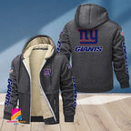 New York Giants Multicolor Thickened Zipper Hoodies