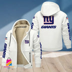 New York Giants Multicolor Thickened Zipper Hoodies