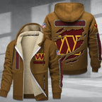Washington Commanders Thickened Zipper Hoodies