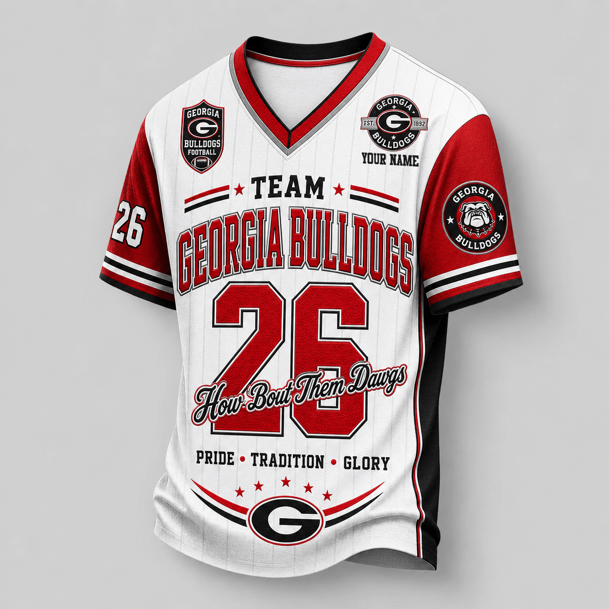 Georgia Bulldogs | Premium NCAA Team Legacy V-Neck Jersey Main image