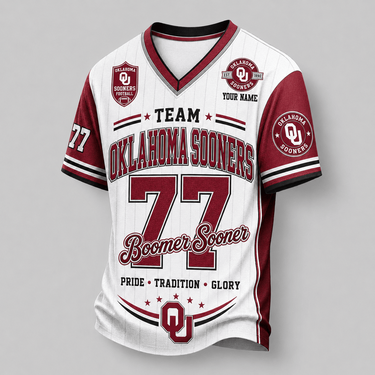 Oklahoma Sooners | Premium NCAA Team Legacy V-Neck Jersey Main image