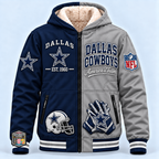 Dallas Cowboys Thick Zip Up Hoodie