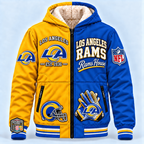 Los Angeles Rams Thick Zip Up Hoodie