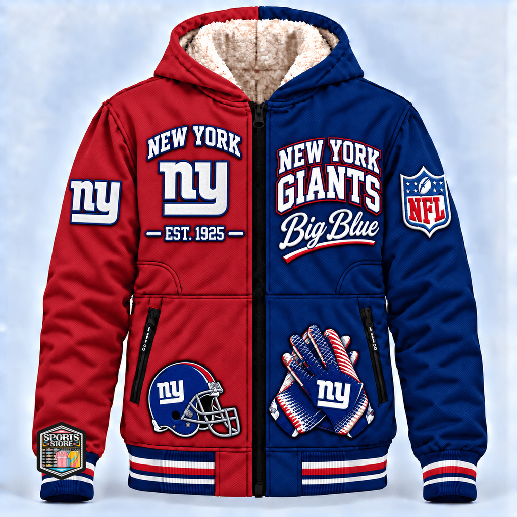New York Giants Thick Zip Up Hoodie