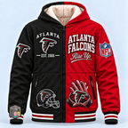 Atlanta Falcons Thick Zip Up Hoodie
