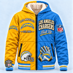 Los Angeles Chargers Thick Zip Up Hoodie