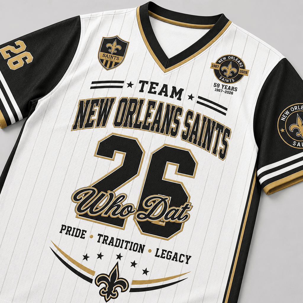 New Orleans Saints | Premium NFL Legacy Pride V-Neck Jersey