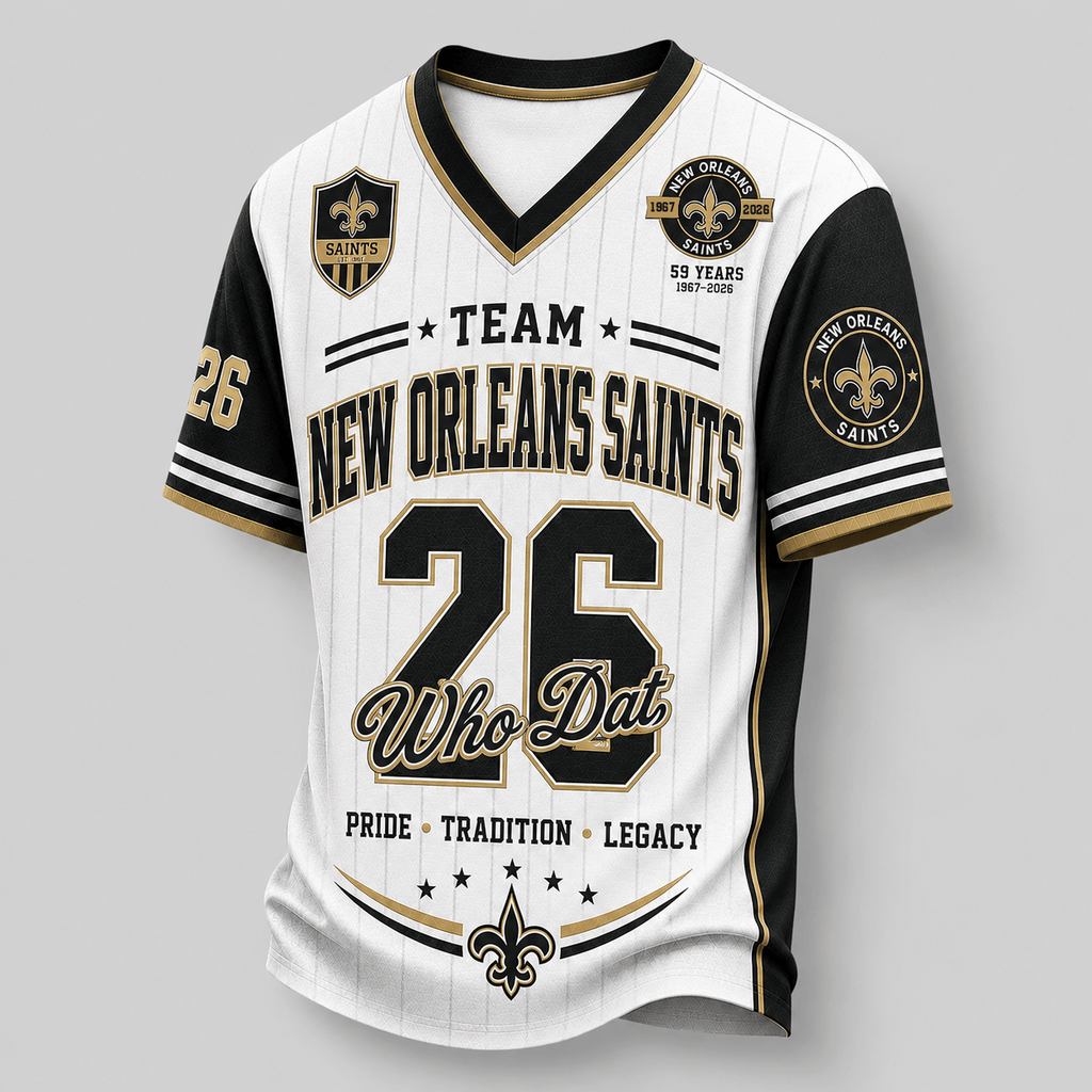 New Orleans Saints | Premium NFL Legacy Pride V-Neck Jersey