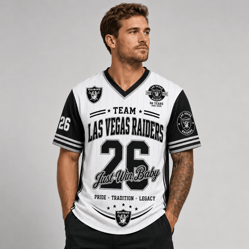 Las Vegas Raiders | Premium NFL Legacy Pride V-Neck Jersey